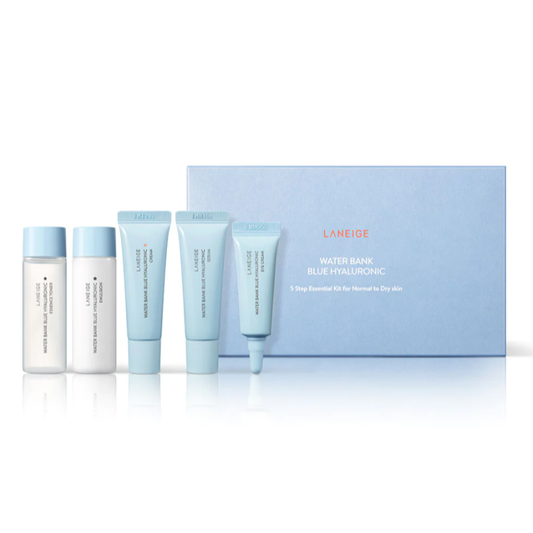 LANEIGE Water Bank Blue Hyaluronic 5 Step Eessential Kit | K-Beauty Blossom USA