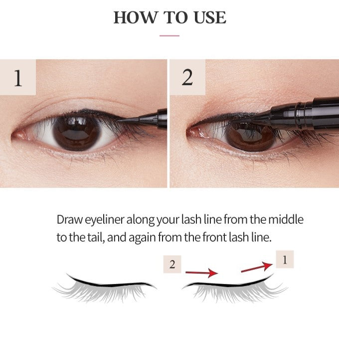 How to use Etude Drawing Show Brush Liner | K-Beauty Blossom USA